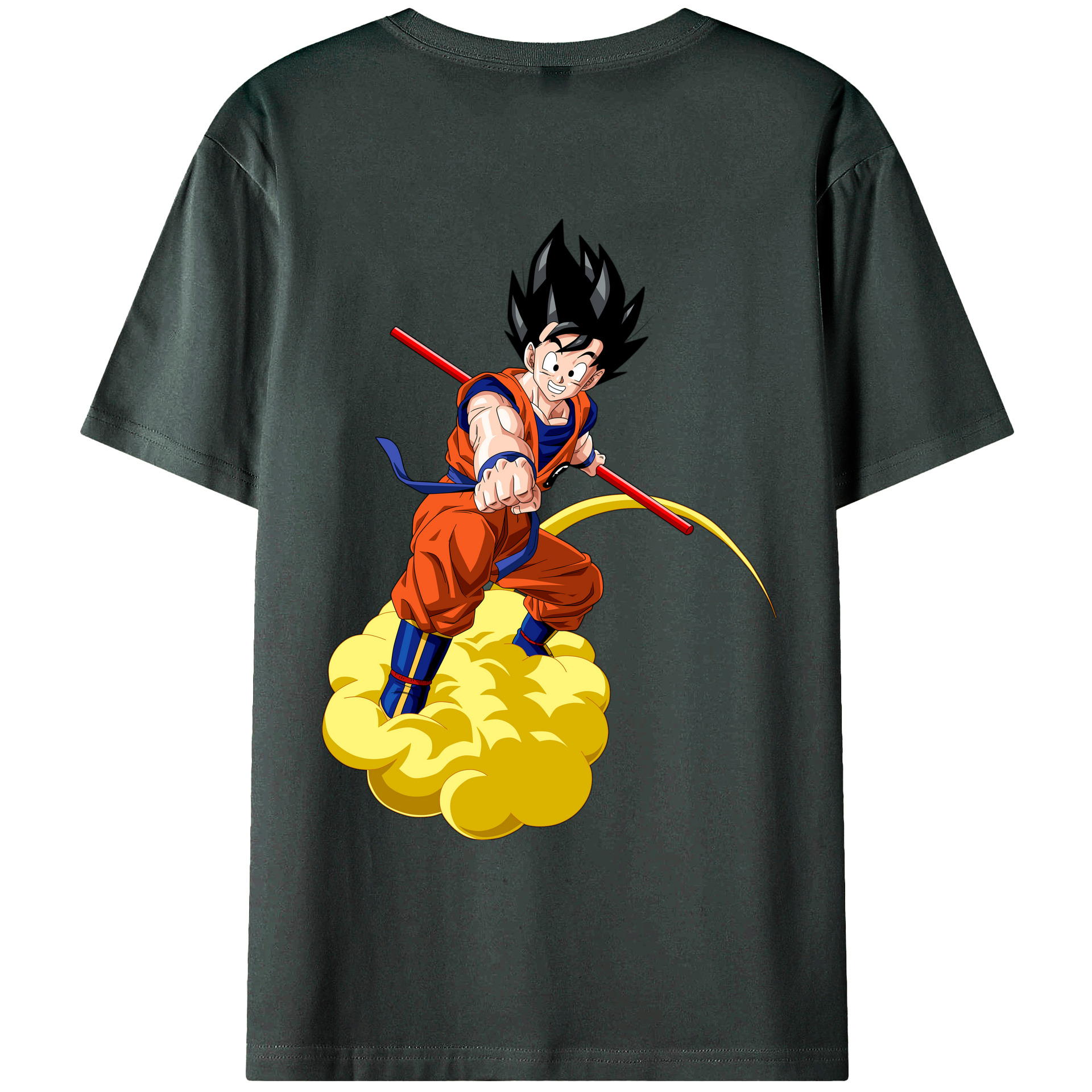 （画像用） ドラゴンボール 孫 悟飯（そんごはん）DRAGON BALL Son Gohan 綿100％ メンズ半袖Tシャツ（バックプリント） 通気性